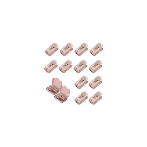Housse de couette Support Clips,12 Pcs Boucle Couettes Clip Haute Élasticité des Couettes, des Clips Anti Dérapant Borne Clips pour la Fixation de la Couverture(Rose) (1/5)