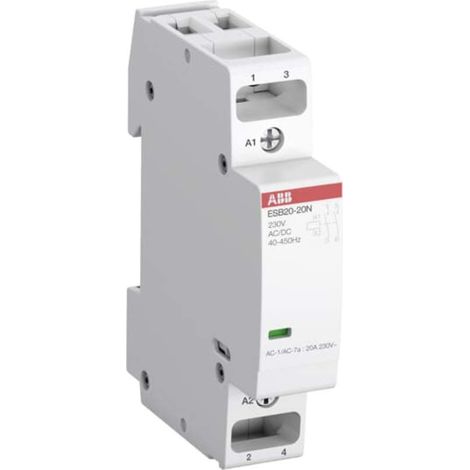 ABB ESB20-20N-01 Contattore d'installazione 2 NA 220 V, 250 V 1 pz.