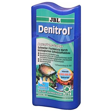 JBL, Denitrol, attivatore batterico, per acquari d'Acqua Dolce e Marina, per Un rapido ripopolamento di Pesci (1/3)