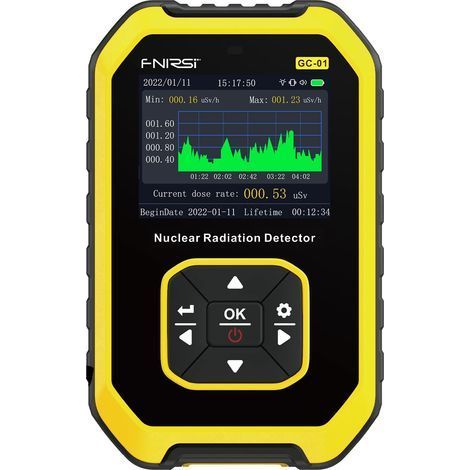 Bleosan - Détecteur Geiger portatile ricaricabile - Compteur de rayonnement Bêta gamma - Allarme intelligente - Schermo LCD per misure precise (1/5)