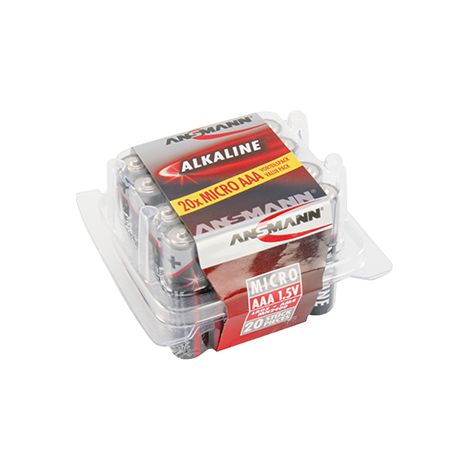 Lote de 20 pilas alcalinas de 1,5 V AAA / LR03.