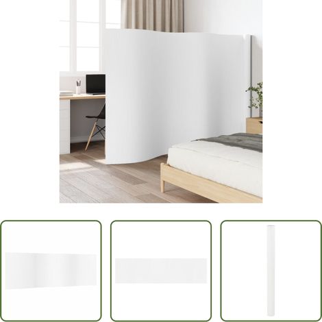 Bambou - Cloison de séparation blanc largeur 600 cm hauteur 165 cm bambou (1/5)