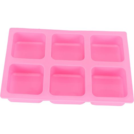 Moule en silicone 6 cases pour savon artisanal DIY et pâtisserie