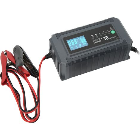 Chargeur de batterie intelligent entièrement automatique, avec fonction mainteneur de charge, pour batteries 12 V et 24 V (prise européenne 220 V). (1/5)
