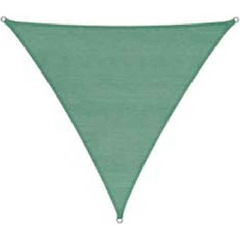 1PZ VELA OMBREGGIANTE HDPE TRIANGOLARE VERDE - mt.3,6x3,6x3,6