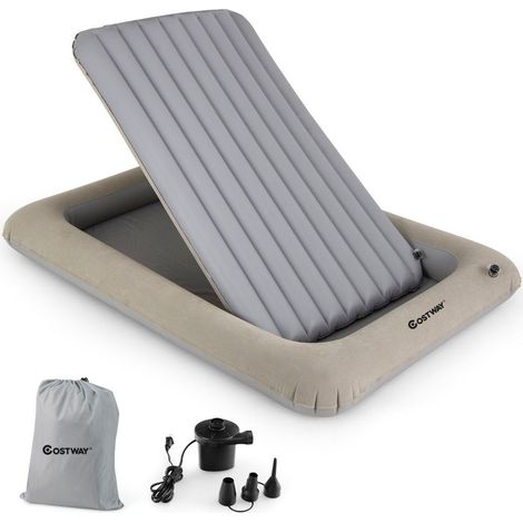 Aufblasbares kinderreisebett mit elektrischer pumpe und tasche