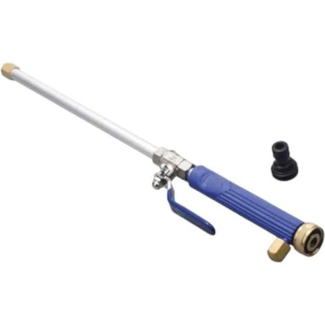 Pistolet à eau haute pression pour tuyau d'arrosage – Bleu, idéal pour nettoyer les voitures, les terrasses et les vélos. (1/5)