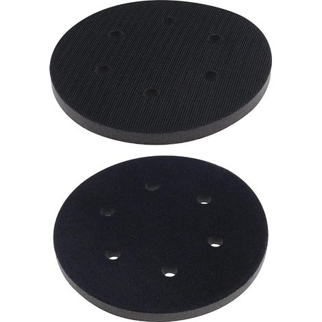 2pcs 150mm Soft Sponge Interface Pad Sanding Pad 6 Holes for Random Sander Dedicated Cushion Protective Pad Noise Resistant Shock Resistant Polisher (1/5)