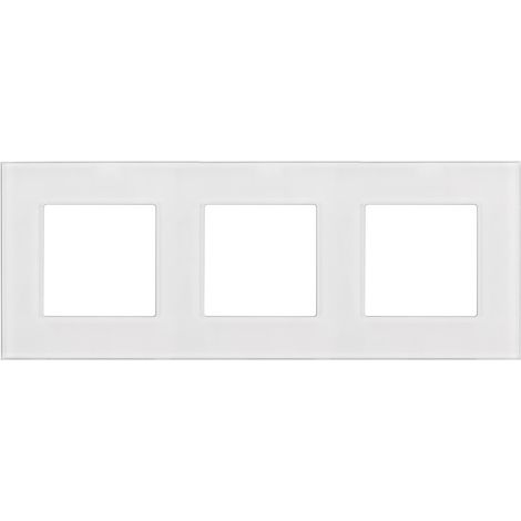 Cadre en verre Maclean, triple, blanc, 228x86mm, MCE731W (1/5)
