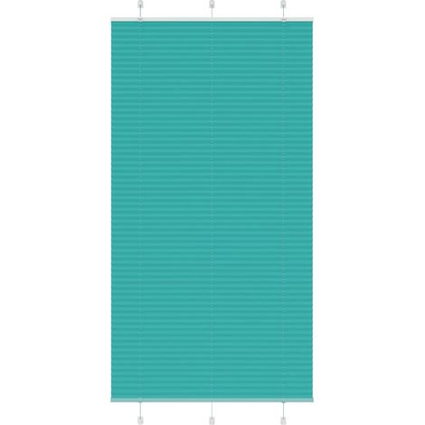 Plissee Petrolgrün 105x200 cm Stoffbreite 104,4 cm Polyester