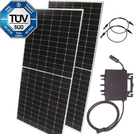 Balkonkraftwerk 1500W 800W Photovoltaik Solaranlage wireless MikroWechselrichter (1/5)