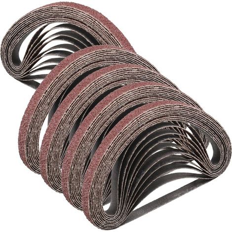 Bandes abrasives- 13 x 457 mm- 50 bandes par paquet- jeu de bandes abrasives grain 240. (1/5)