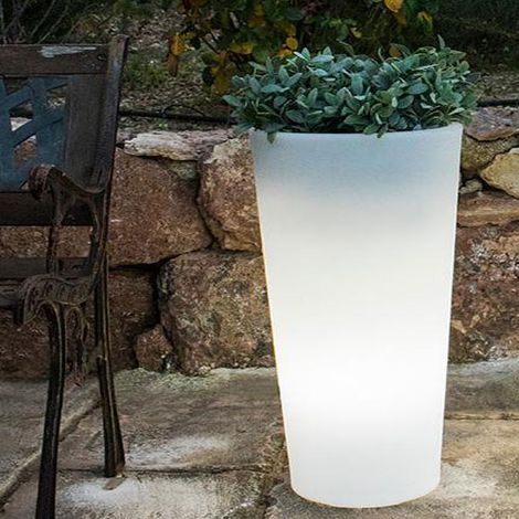 Vaso solare mod. Ficus tondo h.60 con telecomando (1/4)