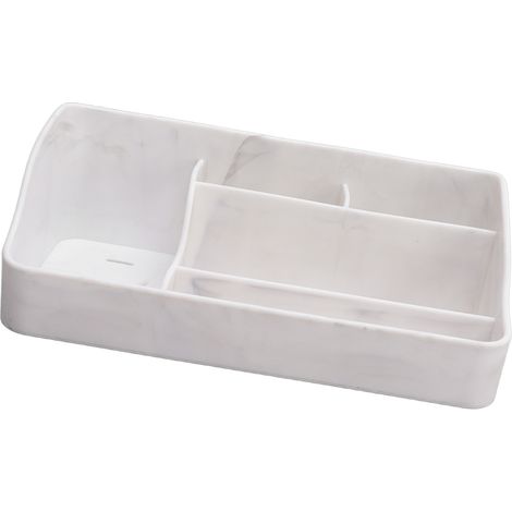 Lot de 5 boîtes de rangement maquillage en silicone, organiseur de bureau cosmétique pour produits de beauté, rouges à lèvres, pinceaux, lotions, fards à paupières, vernis à ongles, bijoux, couleur ma (1/5)