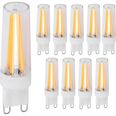 10 ampoules G3 3W pour luminaire mural et plafonnier, blanc chaud, 110V AC