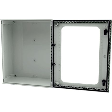 Coffret mural RS PRO en Fibre de verre renforcé en polyester Gris clair RAL 7035, IP66 ( Prix pour 1 )