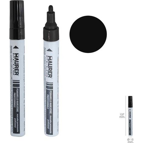 Rotulador Marcador Obra Profesional Pintura Permanente Negro