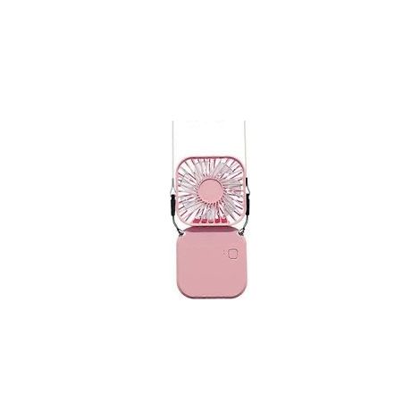 Mini-Tischventilator, tragbarer Ventilator mit USB-Anschluss, faltbarer Elektroventilator mit 3 Geschwindigkeitsstufen, persönlicher Mini-Tischventilator (rosa) (1/5)