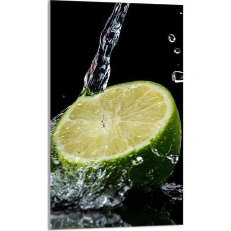 Planche à découper en verre 30 x 52 cm Citron (1/5)