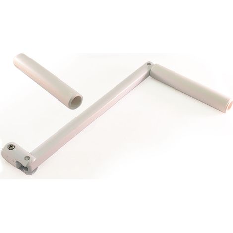 Manivelle Seule Volet Roulant Aluminium Ø12mm - Blanc - DEPRAT