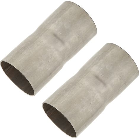 2-teiliges Auspuffrohr-Fitting, 1,75-Zoll-auf-1,75-Zoll-Verbinder, Rohr-zu-Rohr-Adapter, Edelstahlkupplung (1/5)