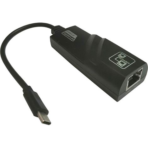 Adaptateur USB-C vers RJ45 pour réseau domestique filaire (compatible Macbook) (1/4)