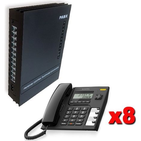 Centralino telefonico ufficio analogico pabx 1 linea 8