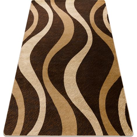 Teppich ROYAL G3565 Wellen - braun / beige brown 100x200 cm