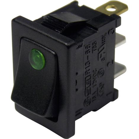 INTERRUPTEUR À BASCULE TRU COMPONENTS TC-R13-66B2-02 B/B 1587845 12 V/DC 16 A 1 X OFF/ON À ACCROCHAGE 1 PC(S) (1/2)