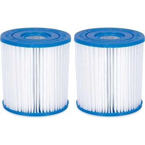 Lot de 2 cartouches filtres pour piscine modèle D FD2133 BESTWAY I (1/5)