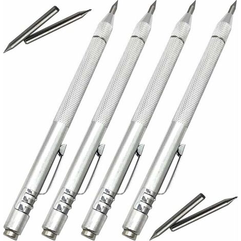 4-teiliges Zeichenspitzen-Set mit 4 zusätzlichen Stiftspitzen - Crezuo