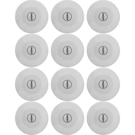 Lot de 12 autocollants lumineux LED pour tasses, colorés et décoratifs, avec support adhésif léger, pour bar. (1/5)