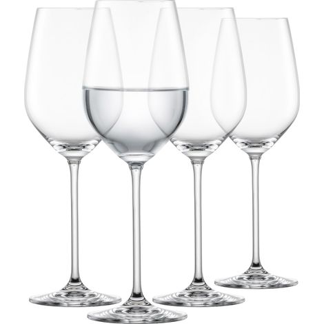Verres à vin rouge Fortissimo (lot de 4), verres en cristal pour le vin rouge ou l'eau, verres à vin en résistant au lave-vaisselle, fabriqués en Allemagne (art. n° 123681) (1/5)