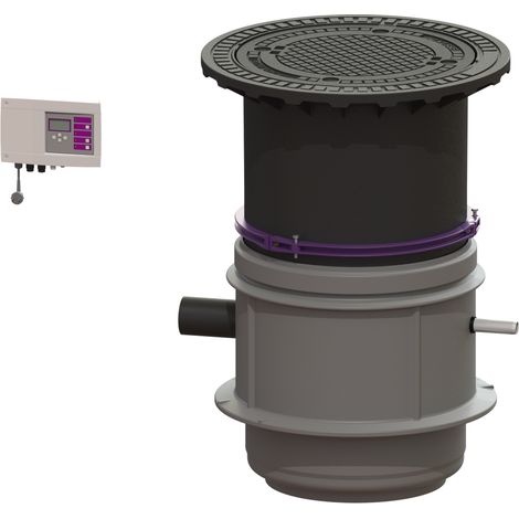 -Pumpstation Aquapump Medium Duo, GTF 600, 800-1250 mm, Klasse D