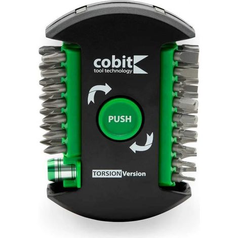 Set mit 32 Bits zum Schrauben 25 mm magnetisch, Schlitz, Torx, Sechskant, PZ und PH