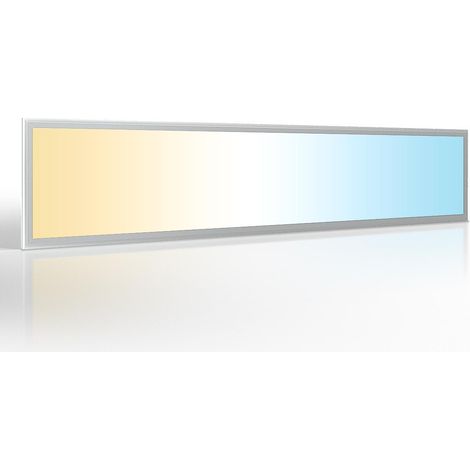 CCT LED Panel 150x30cm 48W 3000K-6000K Rahmen silber (1/5)