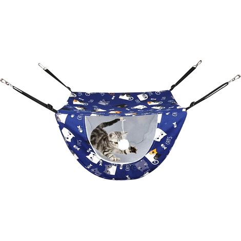 Hamac pour cage Lit pour chat Lit en peluche douce et (1/5)