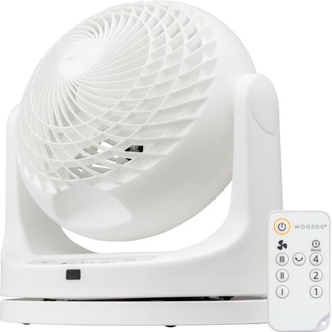 Iris Ohyama, Ventilateur de table silencieux, puissant & portable, 23m², PCF-MKC18, Blanc (1/5)