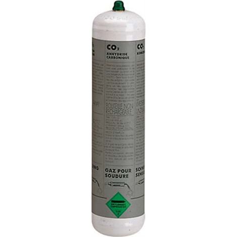 Bombona gas dióxido de carbono CO2 1 litro no recuperable