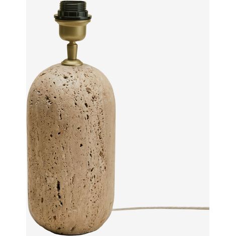 SKLUM Basis für Tischlampe aus Naturstein Yalvira Travertine