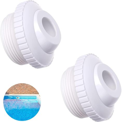 Buse de Piscine, 2 Pièces Buse Refoulement Piscine, Buse D'entrée pour Piscine, Buse de Retour de Piscine, Buse Refoulement pour Baignoire Spa, Piscine (1/5)