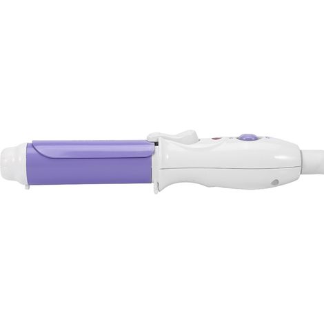 Lisseur ondulant céramique portable mini pour cheveux bouclés profonds, fer à friser vague violet, prise UE, coiffure voyage (1/5)