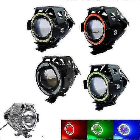 Phare de moto pour LED U7 125W avec faisceau spot et faisceau longue portée 2 (1/4)