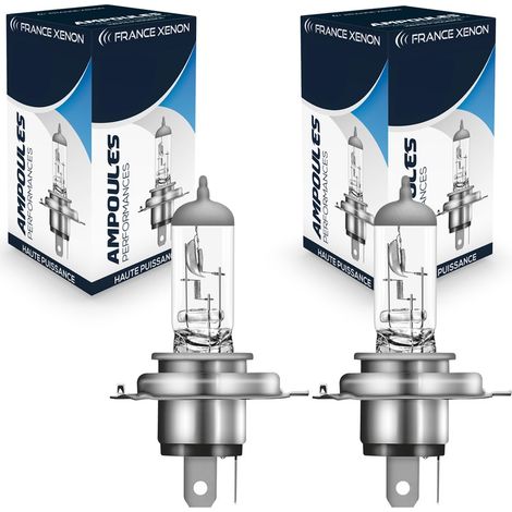 2 x Ampoules H4 100/90W 12V ORIGINE - FRANCE-XENON - P43t - lampes halogène haute puissance (1/5)