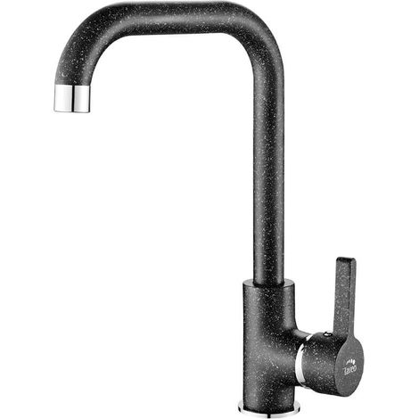 Küchenarmatur aus schwarzem Granit (1/3)