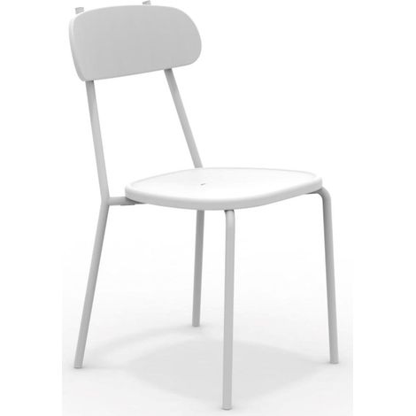 Vermobil Sedia Fox Metallo Bianco