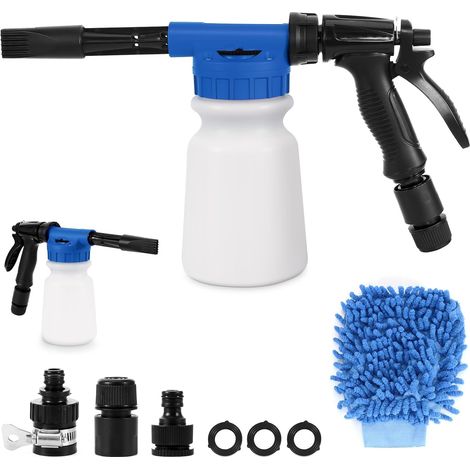 Snow Foam Gun for Car Wash, Foam Sprayer Foam Lance Compressed Air Foam Lance for Cars and Motorcycles, High Pressure Cleaning Gun with 5 Pressure Levels of Pressure (1/5)