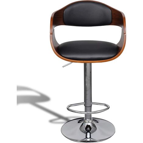 Maison Exclusive - Barhocker Bugholz und Kunstleder (1/5)