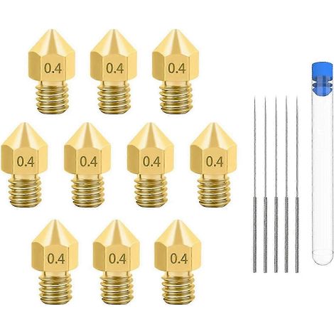 Buses pour imprimante 3D : 0,4 mm/1,75 mm Mk8 avec aiguilles de nettoyage pour imprimantes 3D -3 Pro (1/5)