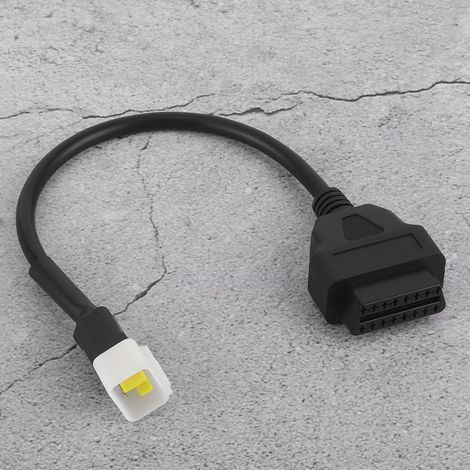 Câble Adaptateur 6 Pin vers OBD2 16 Pin pour Diagnostic Moto - Compatible Sinnis (1/5)